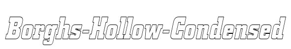 Borghs-Hollow-Condensed Font Image