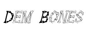 Dem Bones Font Image