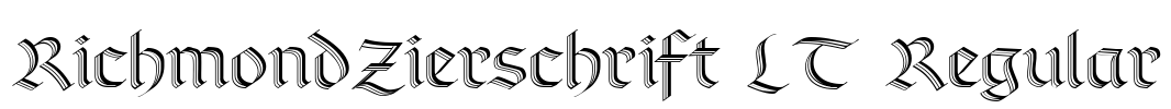 RichmondZierschrift LT Regular