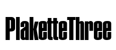 PlaketteThree Font Image