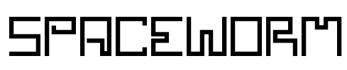 SPACEWORM Font Image