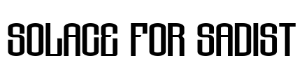 Solace for Sadist Font Image