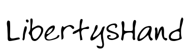 LibertysHand Font Image