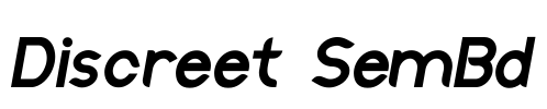 Discreet SemBd Font Image