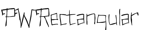 PWRectangular Font Image