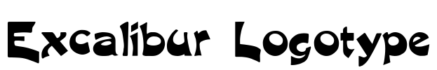 Excalibur Logotype Font Image