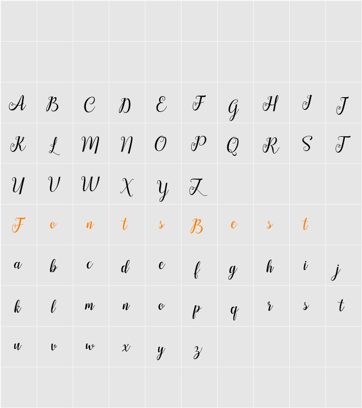hellifa demo Character Map