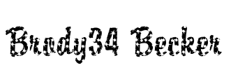 Brody34 Becker Font Image