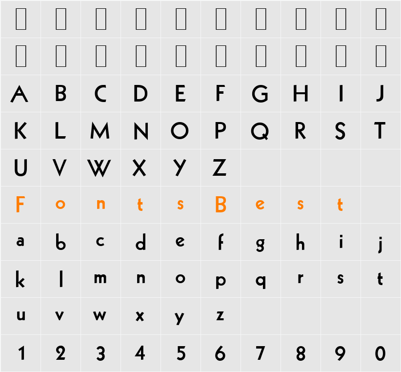K791-Geometrical Character Map