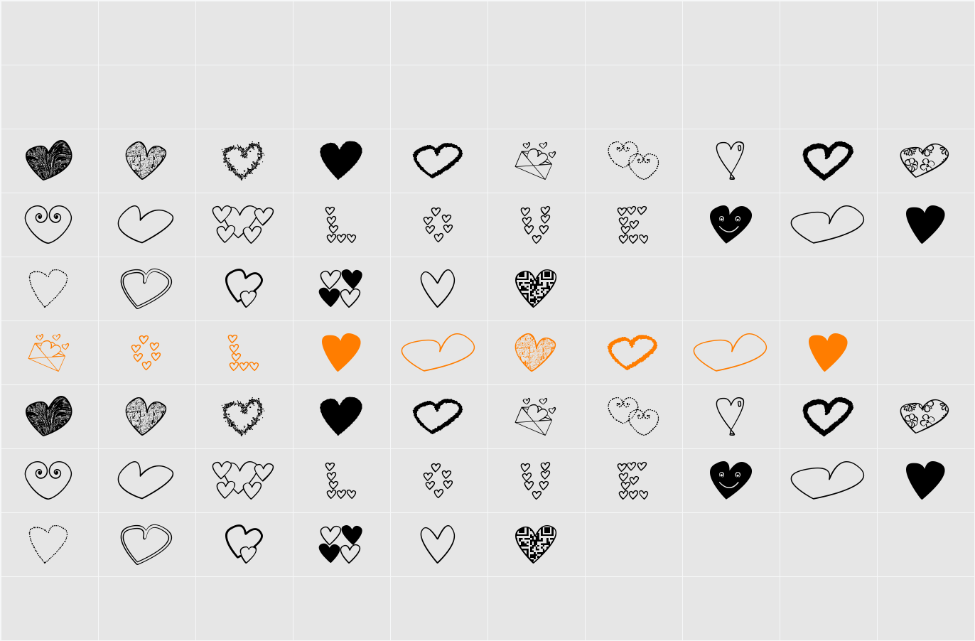 hearts shapess tfb Character Map