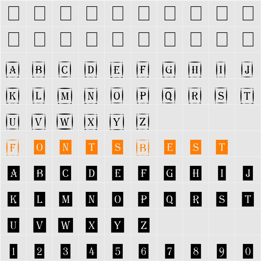 a_AlgeriusCmDc1Cmb Character Map
