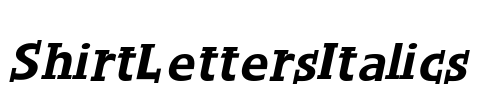 ShirtLettersItalics