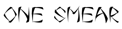 One Smear Font Image