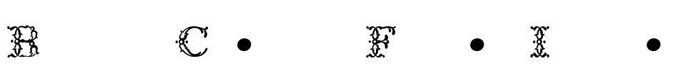 Bodoni Classic Floral Initials