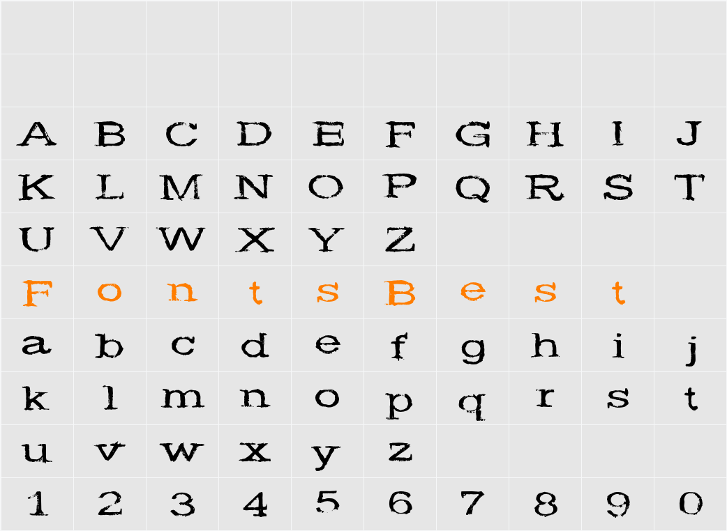 Wide Noise Character Map