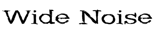 Wide Noise Font Image