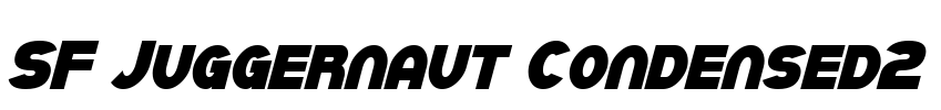 SF Juggernaut Condensed2 Font Image
