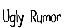 Ugly Rumor Font Image
