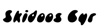 Skidoos Cyr Font Image