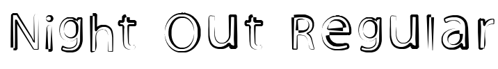 Night Out Regular Font Image