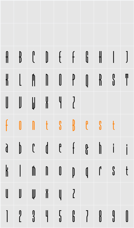 Dome Headline Character Map