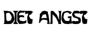Diet Angst Font Image