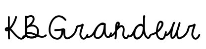 KBGrandeur Font Image