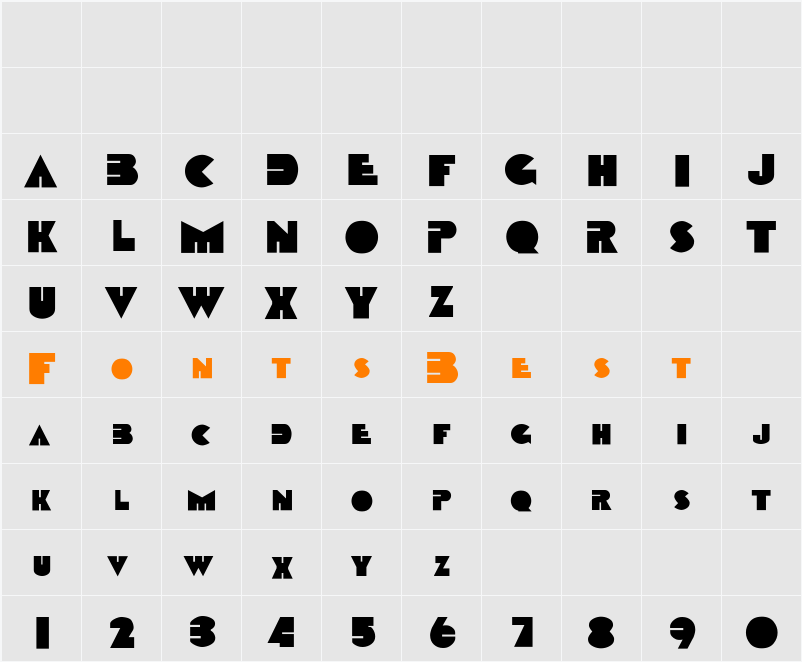Sharkstooth Character Map