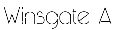 Winsgate A Font Image