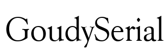 GoudySerial Font Image