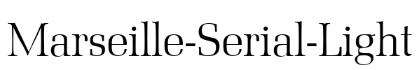 Marseille-Serial-Light Font Image
