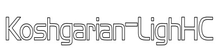 Koshgarian-LighHC Font Image