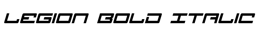 Legion Bold Italic Font Image