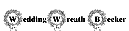 WeddingWreath Becker Font Image