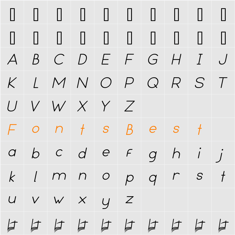 Leal Character Map