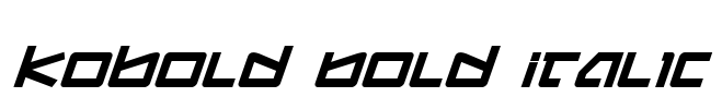 Kobold Bold Italic Font Image