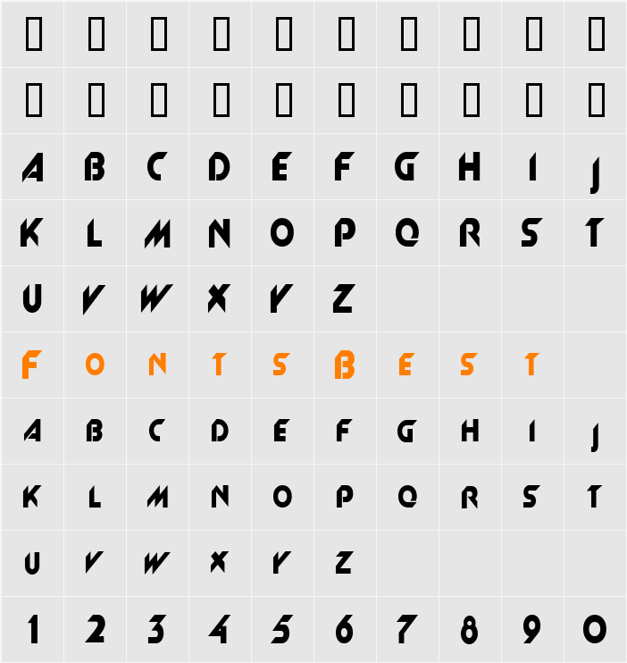 Machine-Condensed Character Map