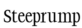 Steeprump Font Image