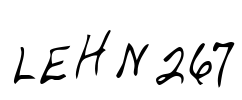LEHN267 Font Image