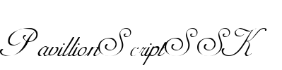 PavillionScriptSSK Font Image