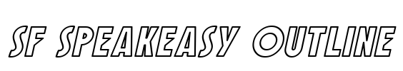 SF Speakeasy Outline