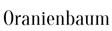 Oranienbaum Font Image