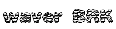 waver BRK Font Image