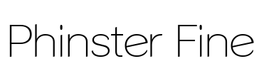 Phinster Fine Font Image