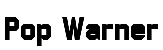 Pop Warner Font Image