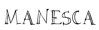 MANESCA Font Image