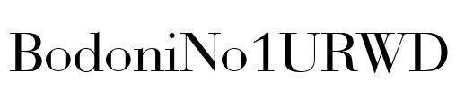 BodoniNo1URWD