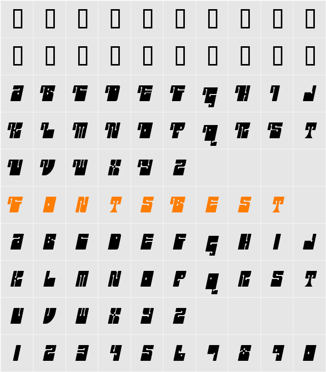 Outright Televism Character Map