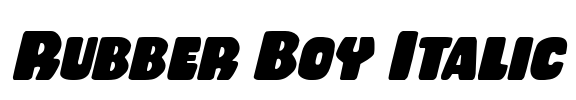 Rubber Boy Italic
