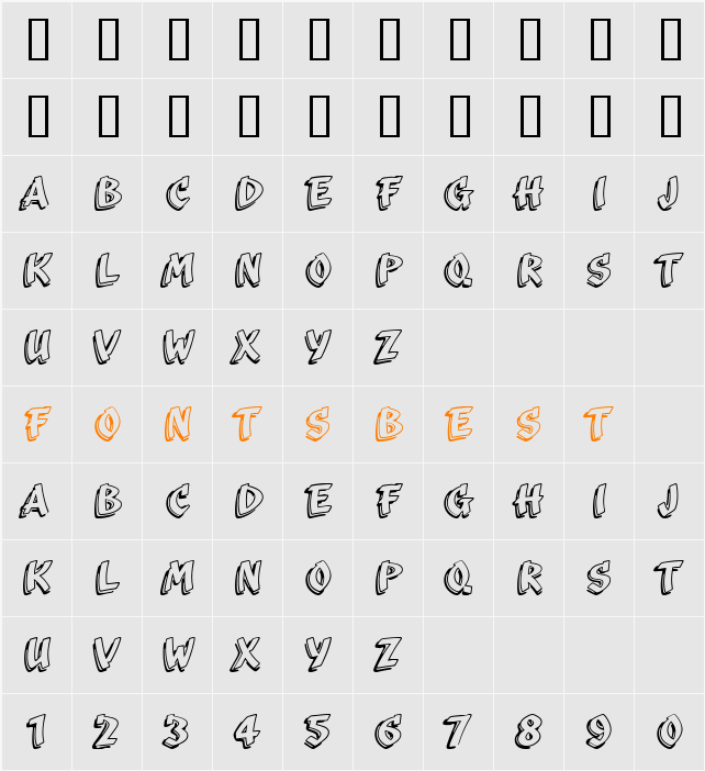 Scriba LET Character Map
